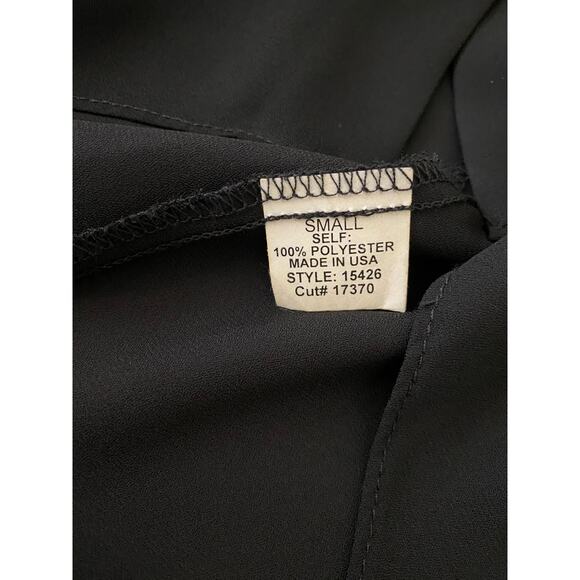 Necessary Objects High Low Button-Up Black Tunic Top Size Small - Picture 8 of 9